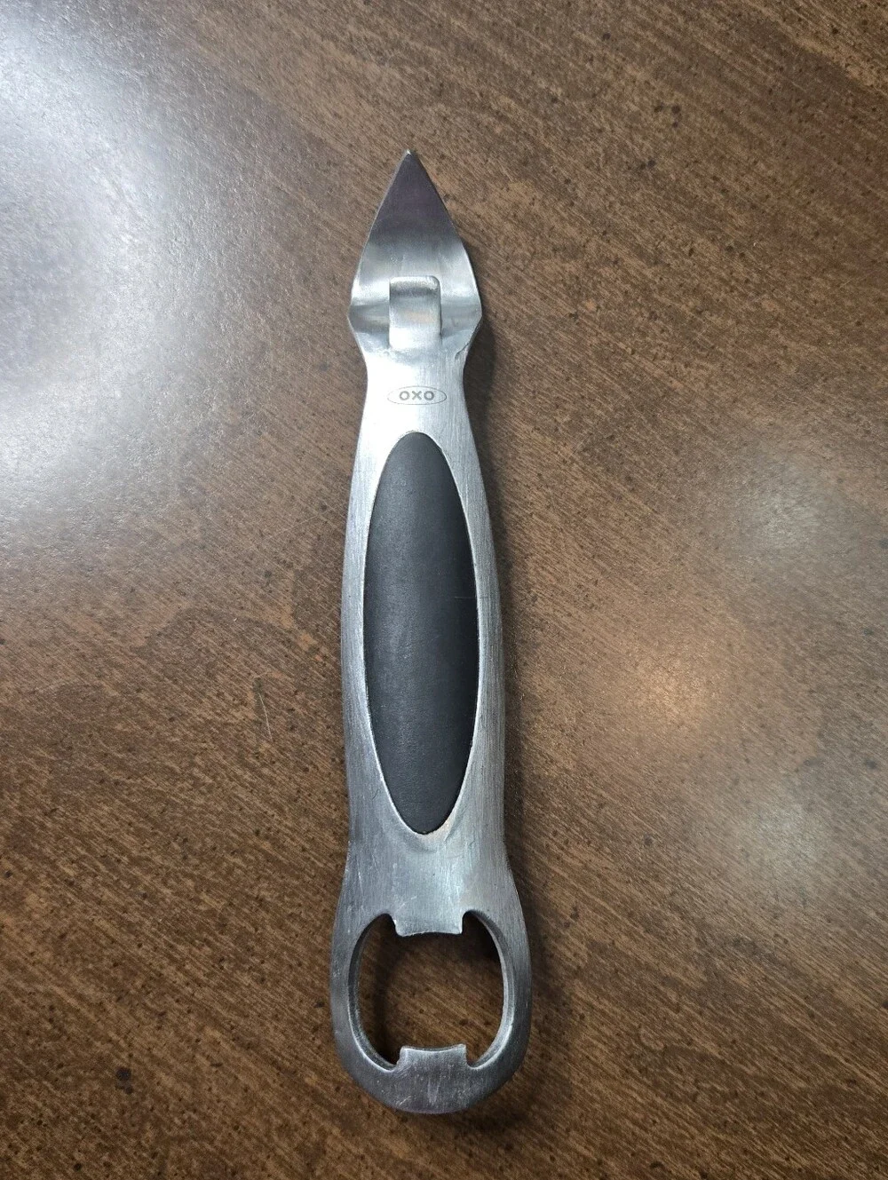 *SALE* OXO Silver and Black Bottle Opener and Can Tab Lifter Kitchen Tool